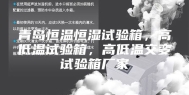 青岛恒温恒湿试验箱，高低温试验箱，高低温交变试验箱厂家