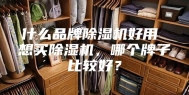 什么品牌除湿机好用 想买除湿机，哪个牌子比较好？