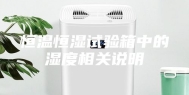 恒温恒湿试验箱中的湿度相关说明