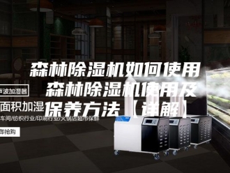 行业新闻森林除湿机如何使用 森林除湿机使用及保养方法【详解】