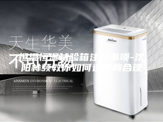 常见问题恒温恒湿试验箱注意事项-沈阳林频教你如何选择和合理