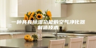 一种具有除湿功能的空气净化器制造技术