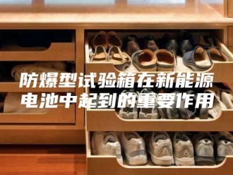 知识百科防爆型试验箱在新能源电池中起到的重要作用