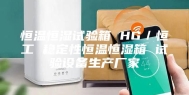 恒温恒湿试验箱 HG／恒工 稳定性恒温恒湿箱 试验设备生产厂家