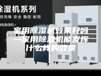 行业新闻家用除湿机效果好吗—家用除湿机能发挥什么样的效果