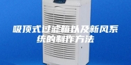 吸顶式过滤箱以及新风系统的制作方法